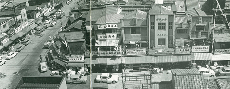 昭和30年代初期の梅田繊維街の地図